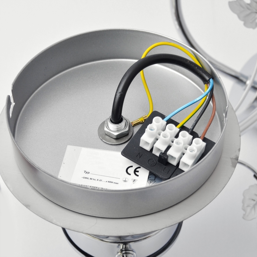 Припотолочная люстра SOPHIA 3xE27/15W/230V блестящий хром/прозрачный
