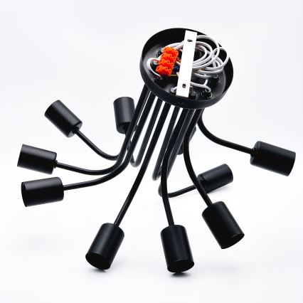 Припотолочная люстра TRINITY 10xE27/15W/230V черный
