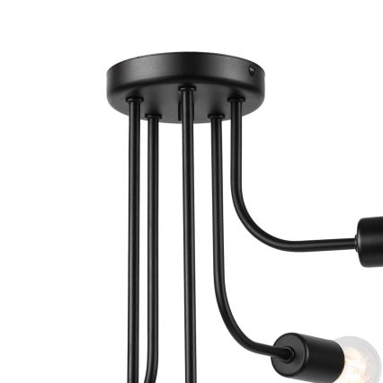 Припотолочная люстра TRINITY 5xE27/15W/230V черный