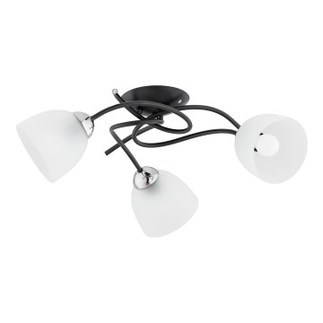 Припотолочная люстра VERWIL 3xE27/15W/230V черная