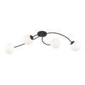 Припотолочная люстра VIBRA 4xE14/10W/230V черный/белый