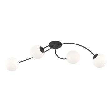 Припотолочная люстра VIBRA 4xE14/10W/230V черный/белый