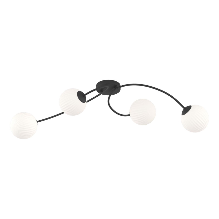 Припотолочная люстра VIBRA 4xE14/10W/230V черный/белый