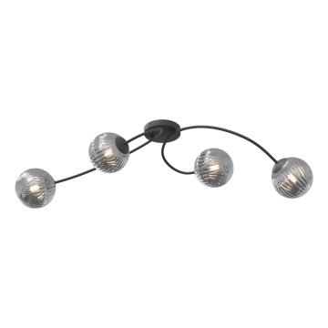 Припотолочная люстра VIBRA 4xE14/10W/230V черный/серый