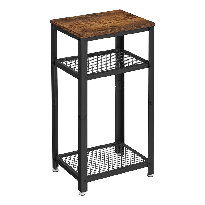 Приставний столик ELDUR коричневий/чорний