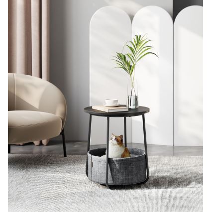 Приставний столик NOIRA чорний/сірий