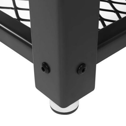 Приставной столик ELDUR коричневый/чёрный