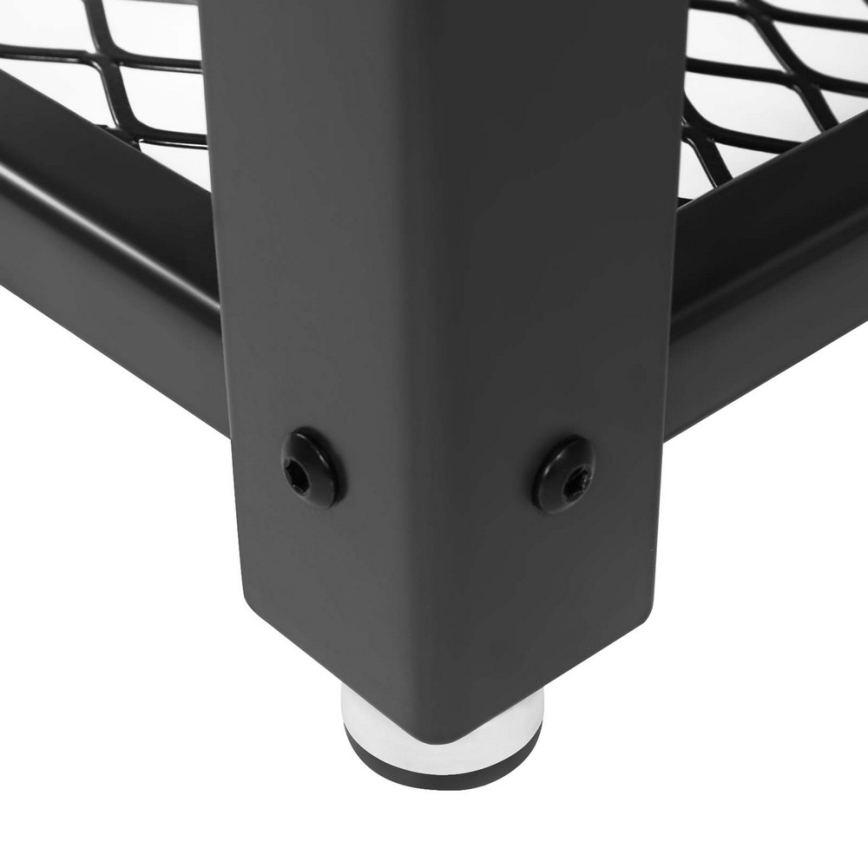 Приставной столик ELDUR коричневый/чёрный