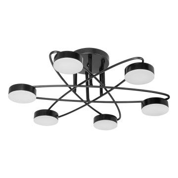 Пристельова LED люстра 6xLED/7W/230V 3000-6000K діаметр 60 см чорний