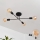 Пристельова LED люстра CAMBRIDGE 4xE27/8W/230V чорний