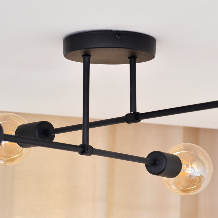 Пристельова LED люстра CAMBRIDGE 4xE27/8W/230V чорний