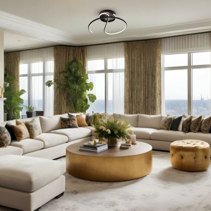 Пристельова LED люстра DELTA LED/30W/230V чорний