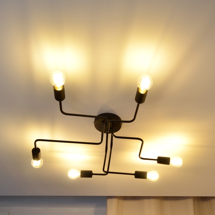 Пристельова LED люстра TUBE 6xE27/15W/230V