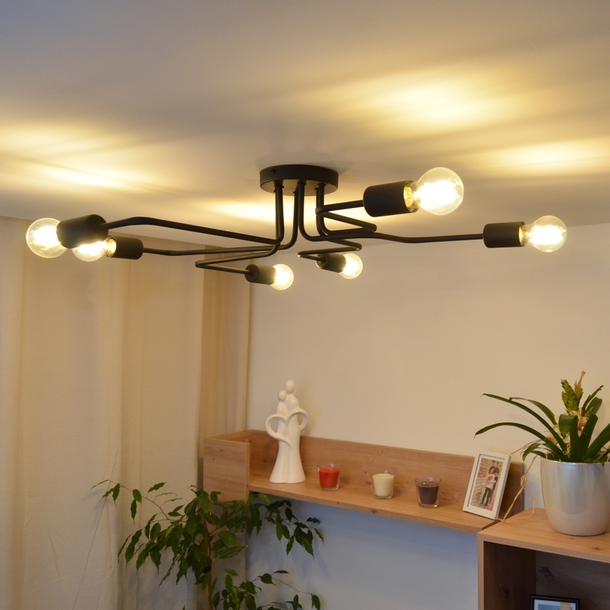 Пристельова LED люстра TUBE 6xE27/15W/230V