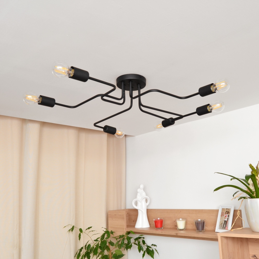 Пристельова LED люстра TUBE 6xE27/15W/230V