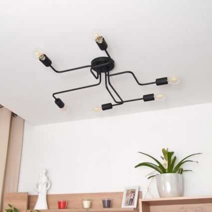 Пристельова LED люстра TUBE 6xE27/15W/230V