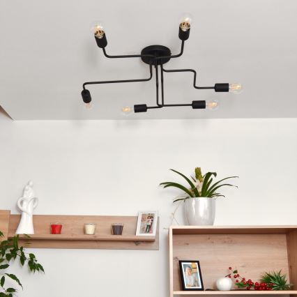 Пристельова LED люстра TUBE 6xE27/15W/230V