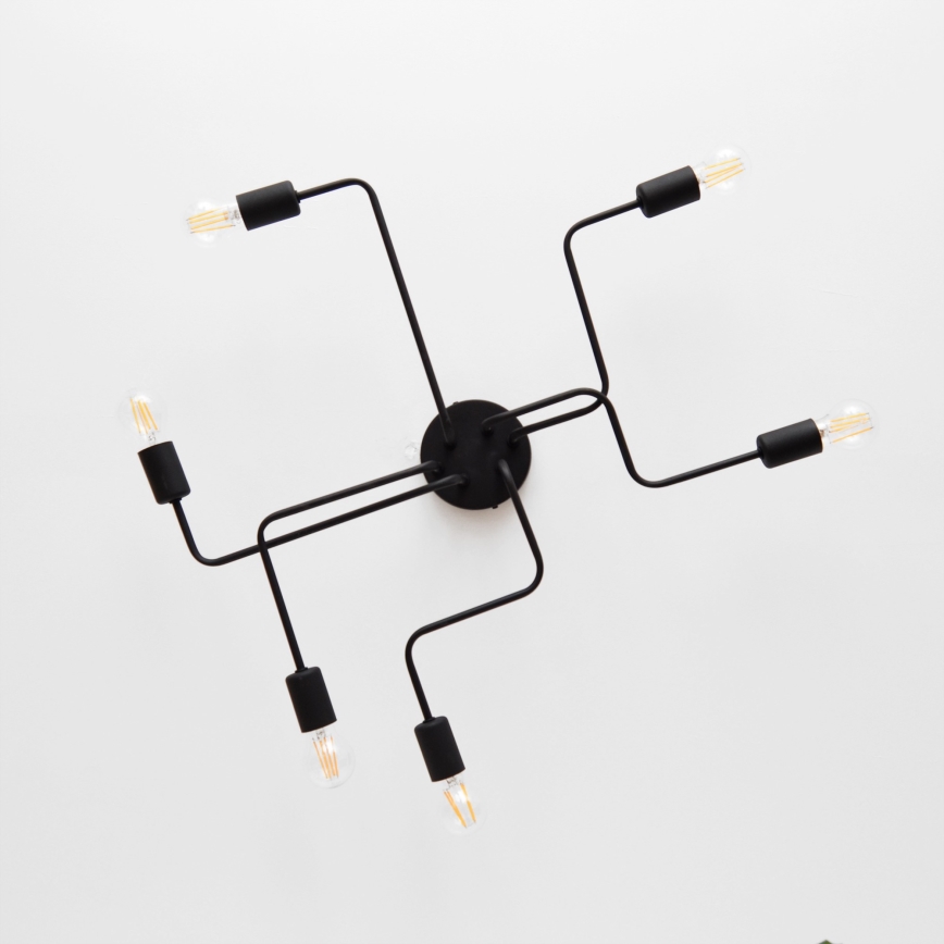 Пристельова LED люстра TUBE 6xE27/15W/230V