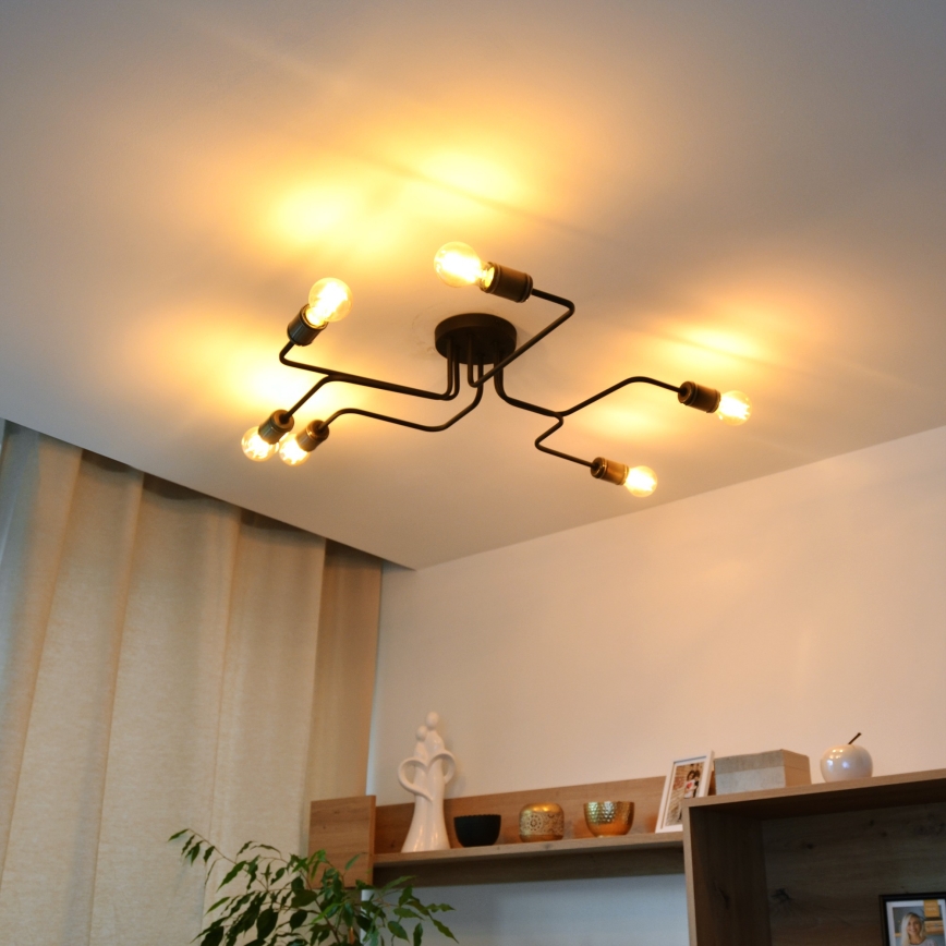 Пристельова LED люстра TUBE 6xE27/15W/230V