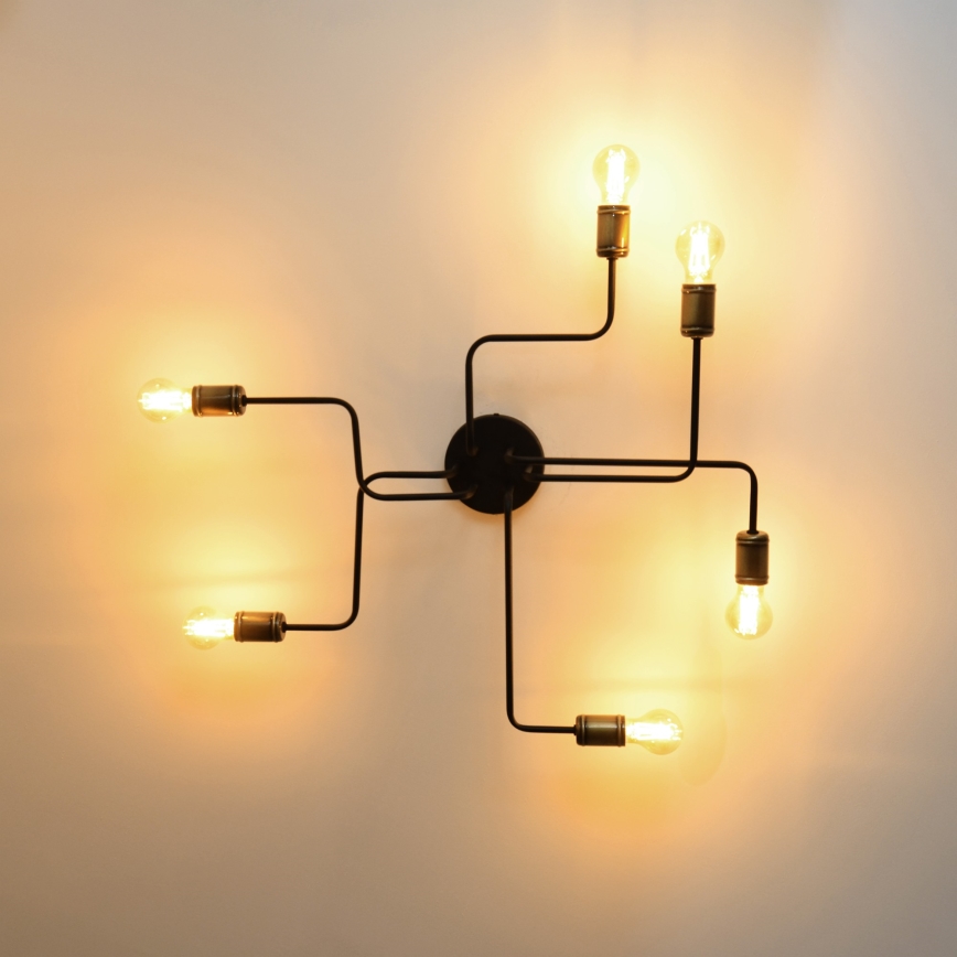 Пристельова LED люстра TUBE 6xE27/15W/230V