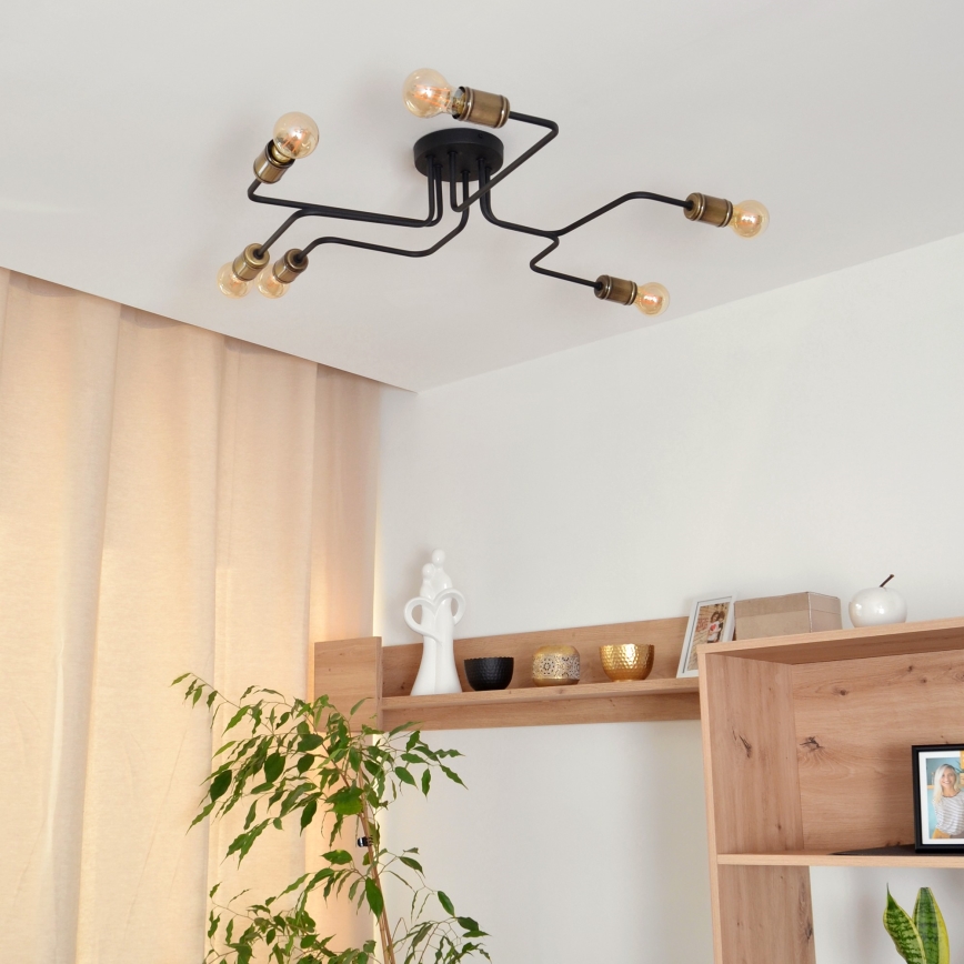 Пристельова LED люстра TUBE 6xE27/15W/230V