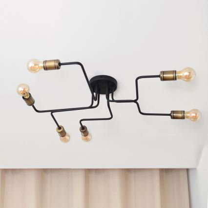 Пристельова LED люстра TUBE 6xE27/15W/230V
