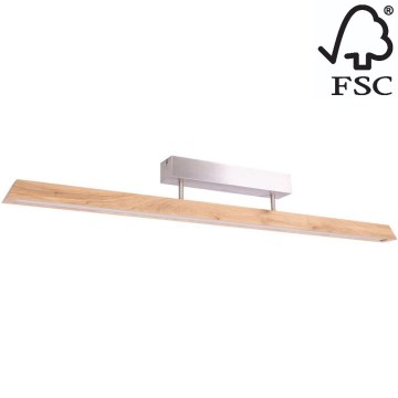 Пристельова LED люстра з регулюванням яскравості DEROTT 3xLED/14W/230V дуб – FSC сертифіковано