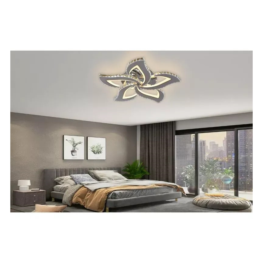 Пристельова LED люстра з регулюванням яскравості LED/100W/230V 3000-6500K + пульт дистанційного керування