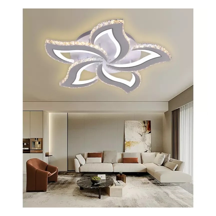 Пристельова LED люстра з регулюванням яскравості LED/100W/230V 3000-6500K + пульт дистанційного керування