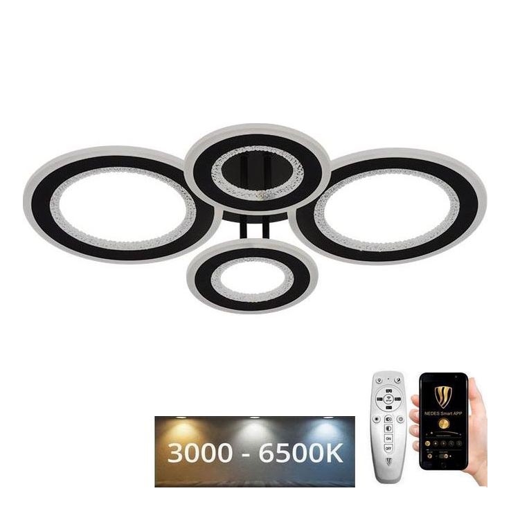 Пристельова LED люстра з регулюванням яскравості LED/100W/230V 3000-6500K + пульт дистанційного керування