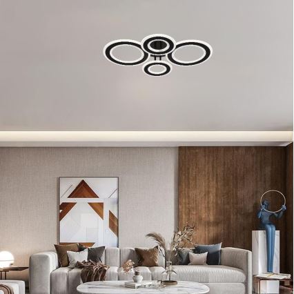 Пристельова LED люстра з регулюванням яскравості LED/100W/230V 3000-6500K + пульт дистанційного керування