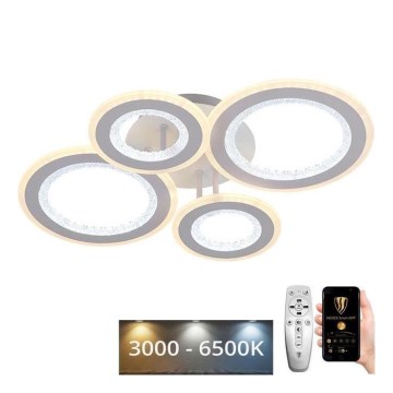 Пристельова LED люстра з регулюванням яскравості LED/100W/230V 3000-6500K + пульт дистанційного керування