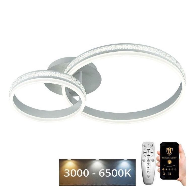 Пристельова LED люстра з регулюванням яскравості LED/110W/230V 3000-6500K + пульт дистанційного керування