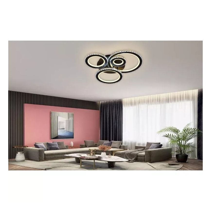Пристельова LED люстра з регулюванням яскравості LED/120W/230V 3000-6500K + пульт дистанційного керування