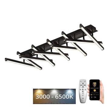 Пристельова LED люстра з регулюванням яскравості LED/125W/230V 3000-6500K + пульт дистанційного керування