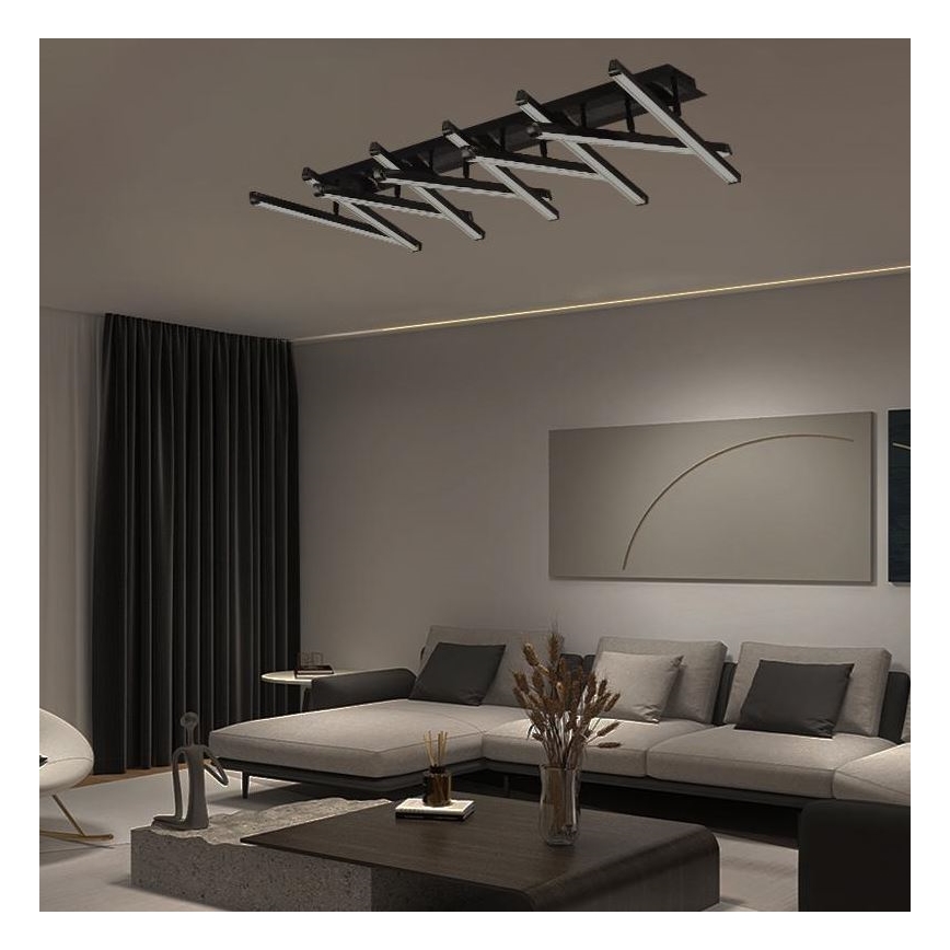 Пристельова LED люстра з регулюванням яскравості LED/125W/230V 3000-6500K + пульт дистанційного керування