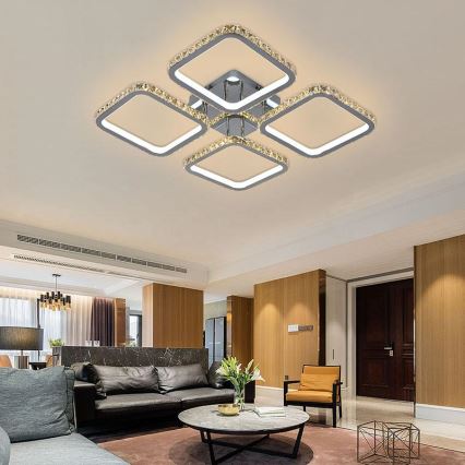 Пристельова LED люстра з регулюванням яскравості LED/160W/230V 3000-6500K + дистанційне керування