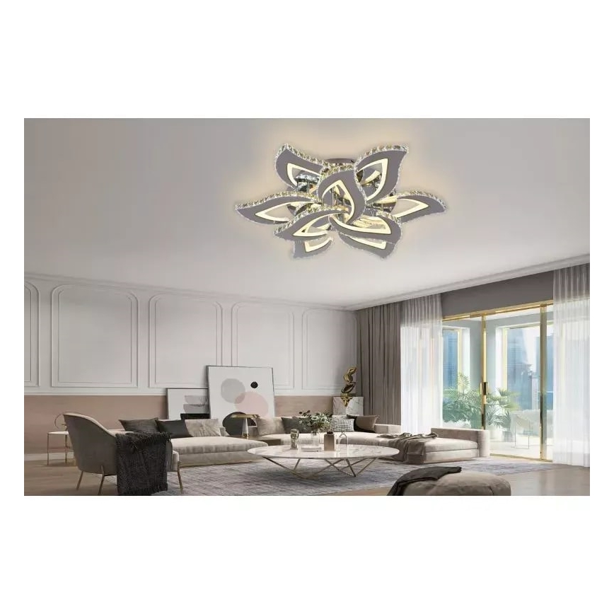 Пристельова LED люстра з регулюванням яскравості LED/180W/230V 3000-6500K + пульт дистанційного керування