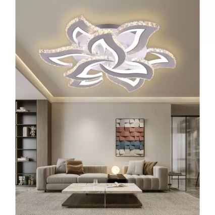 Пристельова LED люстра з регулюванням яскравості LED/180W/230V 3000-6500K + пульт дистанційного керування