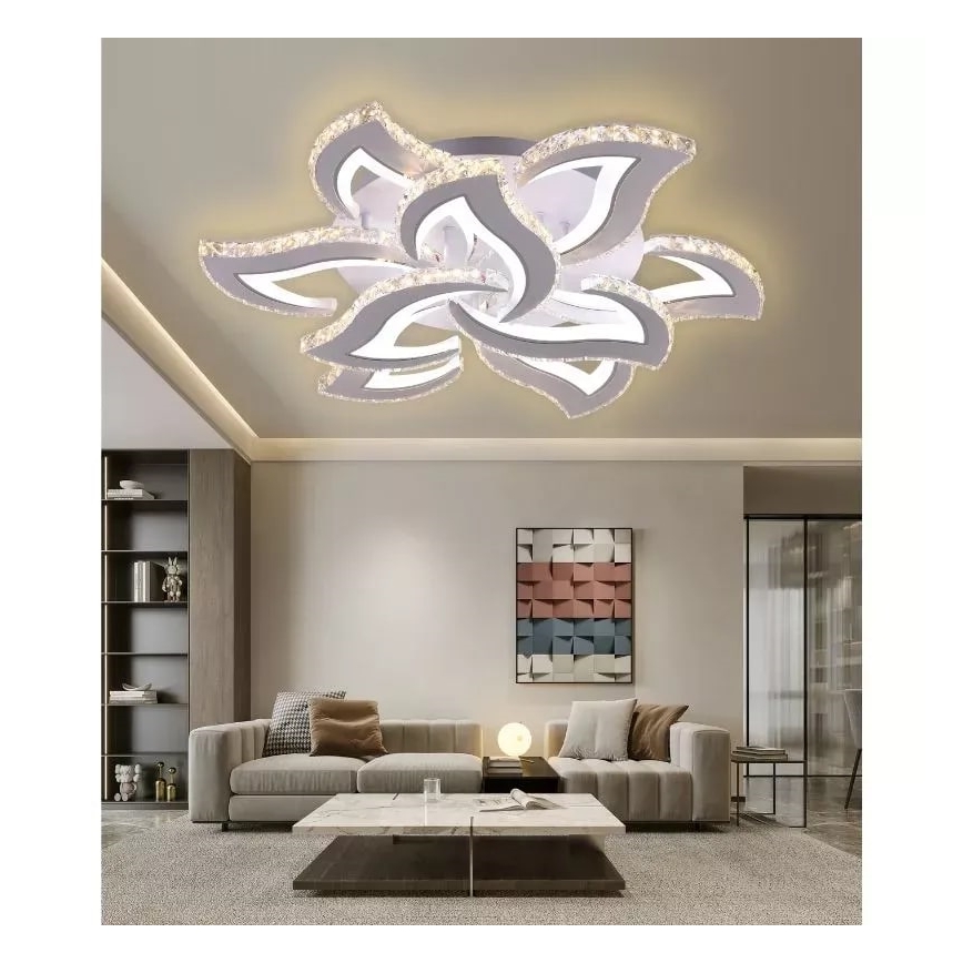Пристельова LED люстра з регулюванням яскравості LED/180W/230V 3000-6500K + пульт дистанційного керування