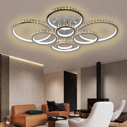 Пристельова LED люстра з регулюванням яскравості LED/315W/230V 3000-6500K + дистанційне керування