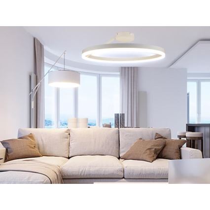 Пристельова LED люстра з регулюванням яскравості LED/40W/230V 3000-6500K білий + пульт дистанційного керування