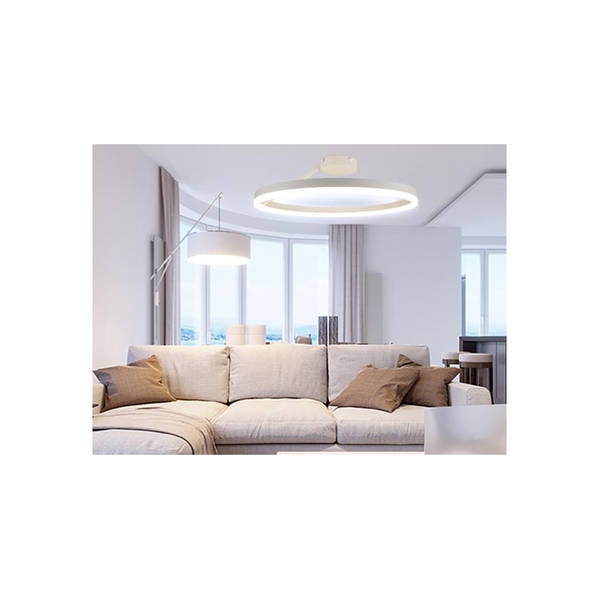Пристельова LED люстра з регулюванням яскравості LED/40W/230V 3000-6500K білий + пульт дистанційного керування