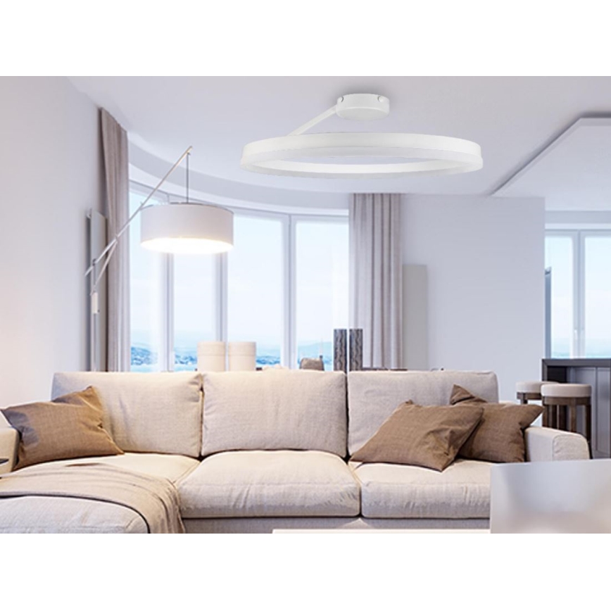 Пристельова LED люстра з регулюванням яскравості LED/40W/230V 3000-6500K білий + пульт дистанційного керування