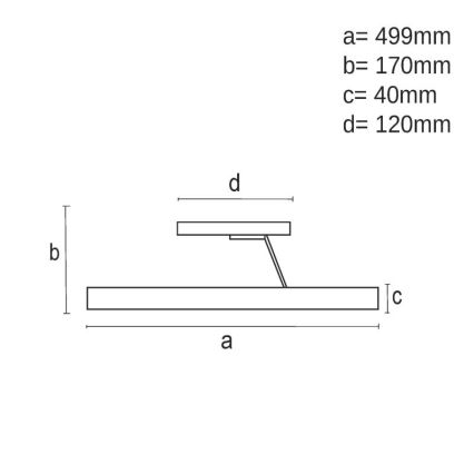 Пристельова LED люстра з регулюванням яскравості LED/40W/230V 3000-6500K матовий хром + пульт дистанційного керування