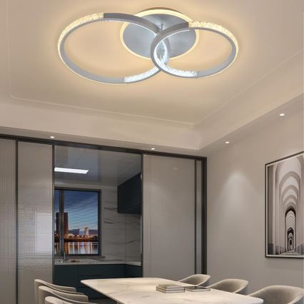 Пристельова LED люстра з регулюванням яскравості LED/55W/230V 3000-6500K + дистанційне керування