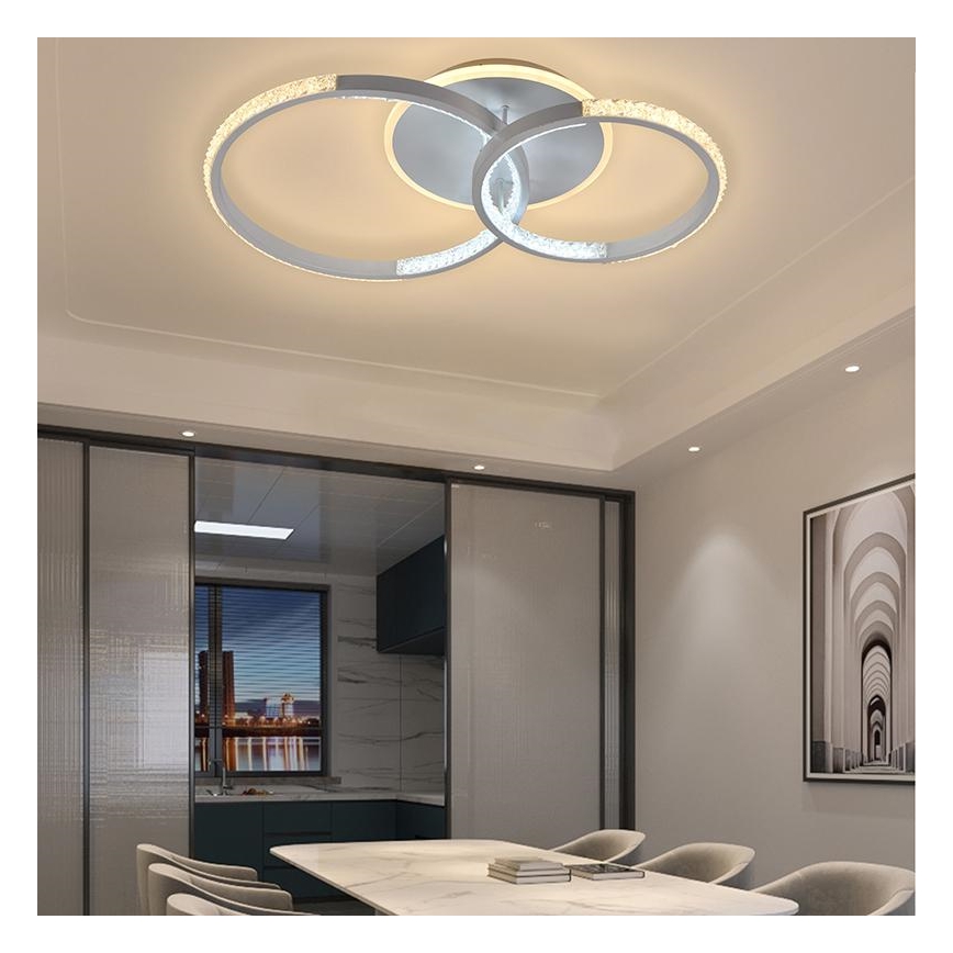 Пристельова LED люстра з регулюванням яскравості LED/55W/230V 3000-6500K + дистанційне керування