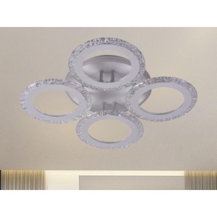 Пристельова LED люстра з регулюванням яскравості LED/55W/230V 3000-6500K + пульт дистанційного керування