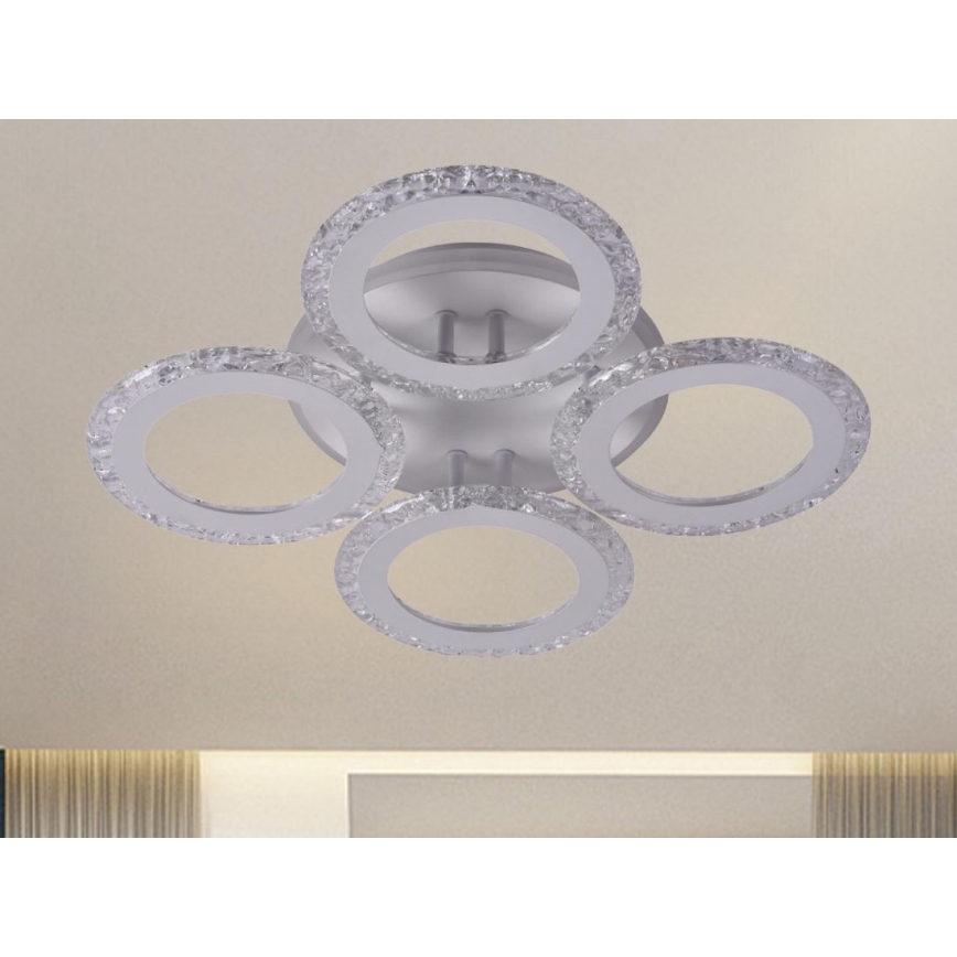 Пристельова LED люстра з регулюванням яскравості LED/55W/230V 3000-6500K + пульт дистанційного керування