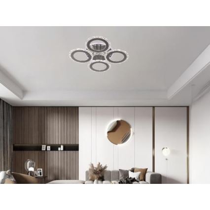 Пристельова LED люстра з регулюванням яскравості LED/55W/230V 3000-6500K + пульт дистанційного керування